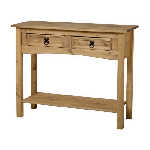 Corona 2 Drawer Console Table with Shelf