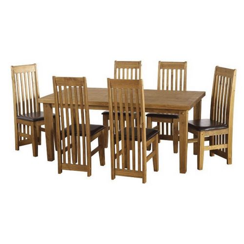 Tortilla 6ft Dining Table with 6 Chairs