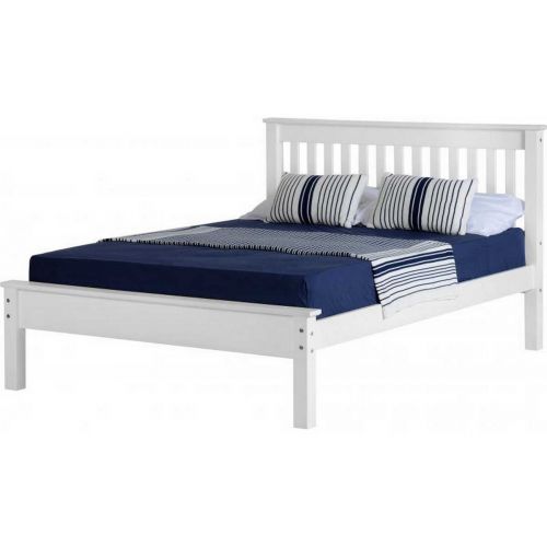 Monaco Low Foot End Bed - White