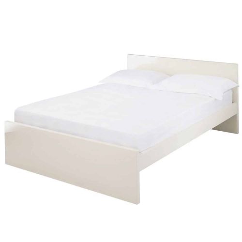 Puro Cream Wooden Bed