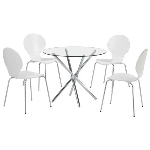 Casa Oval Dining Table with 4 Chairs