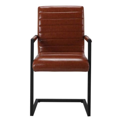 Montana Carver Leather Dining Chair (Pair)